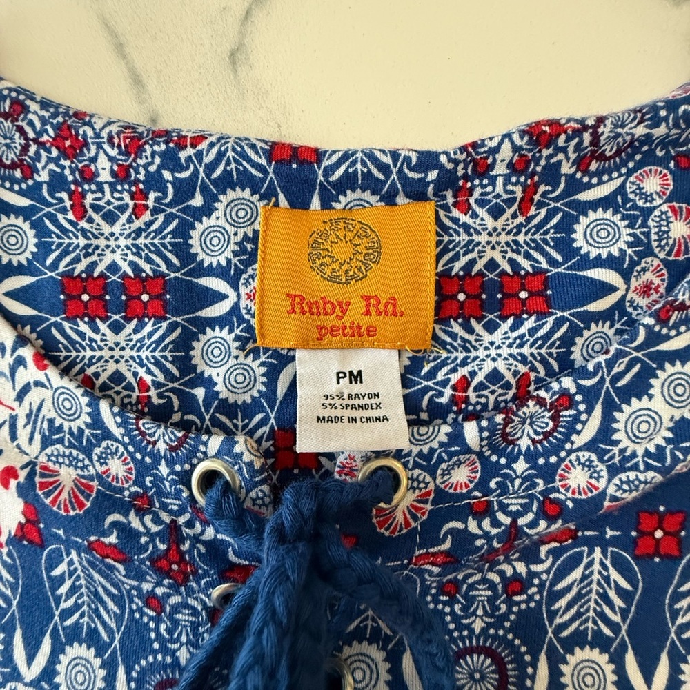 Ruby Road Women's Multicolor Patchwork Top Pm Exc… - image 6